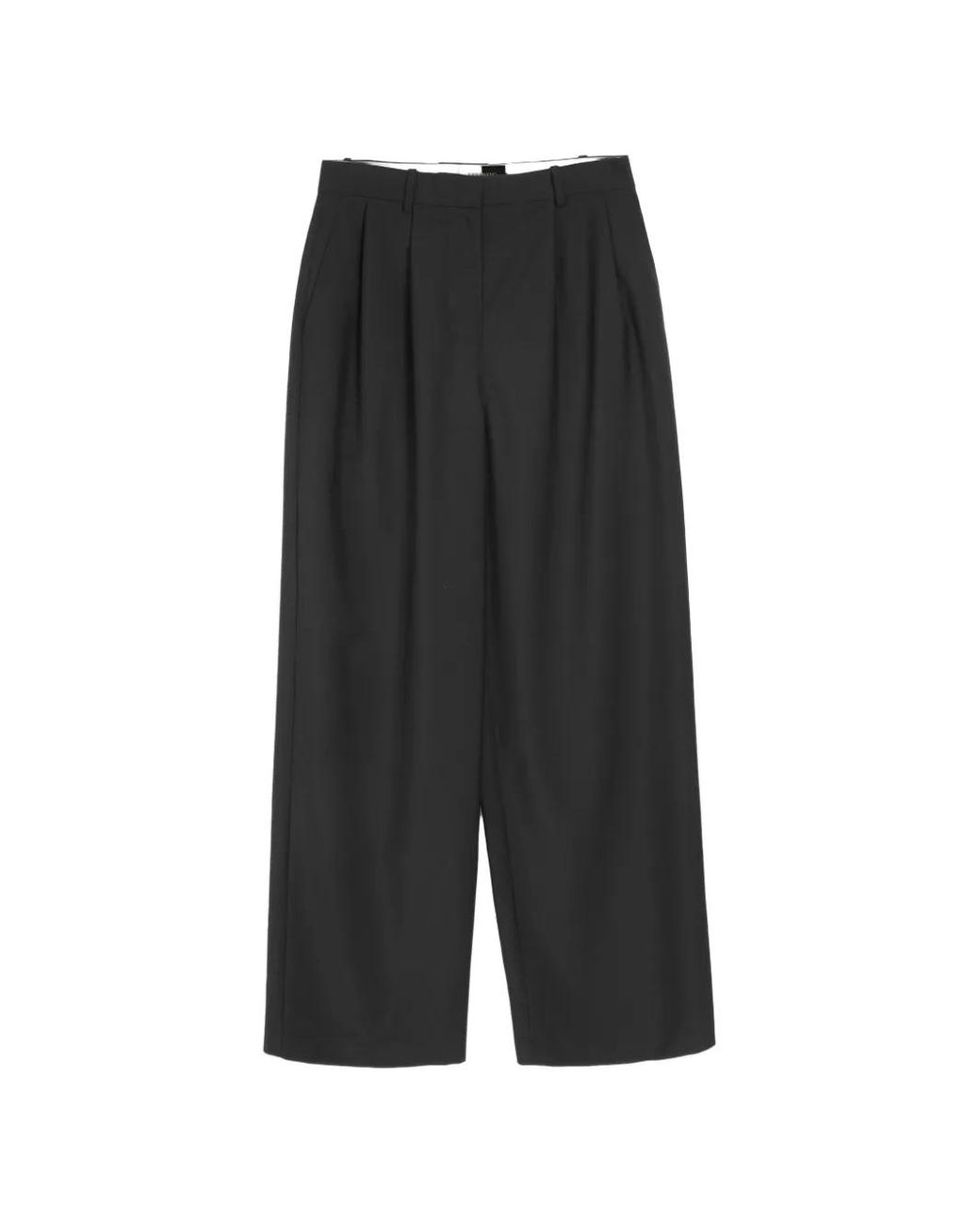 Vera Wang Black Hudson Pleated Tailored Trousers