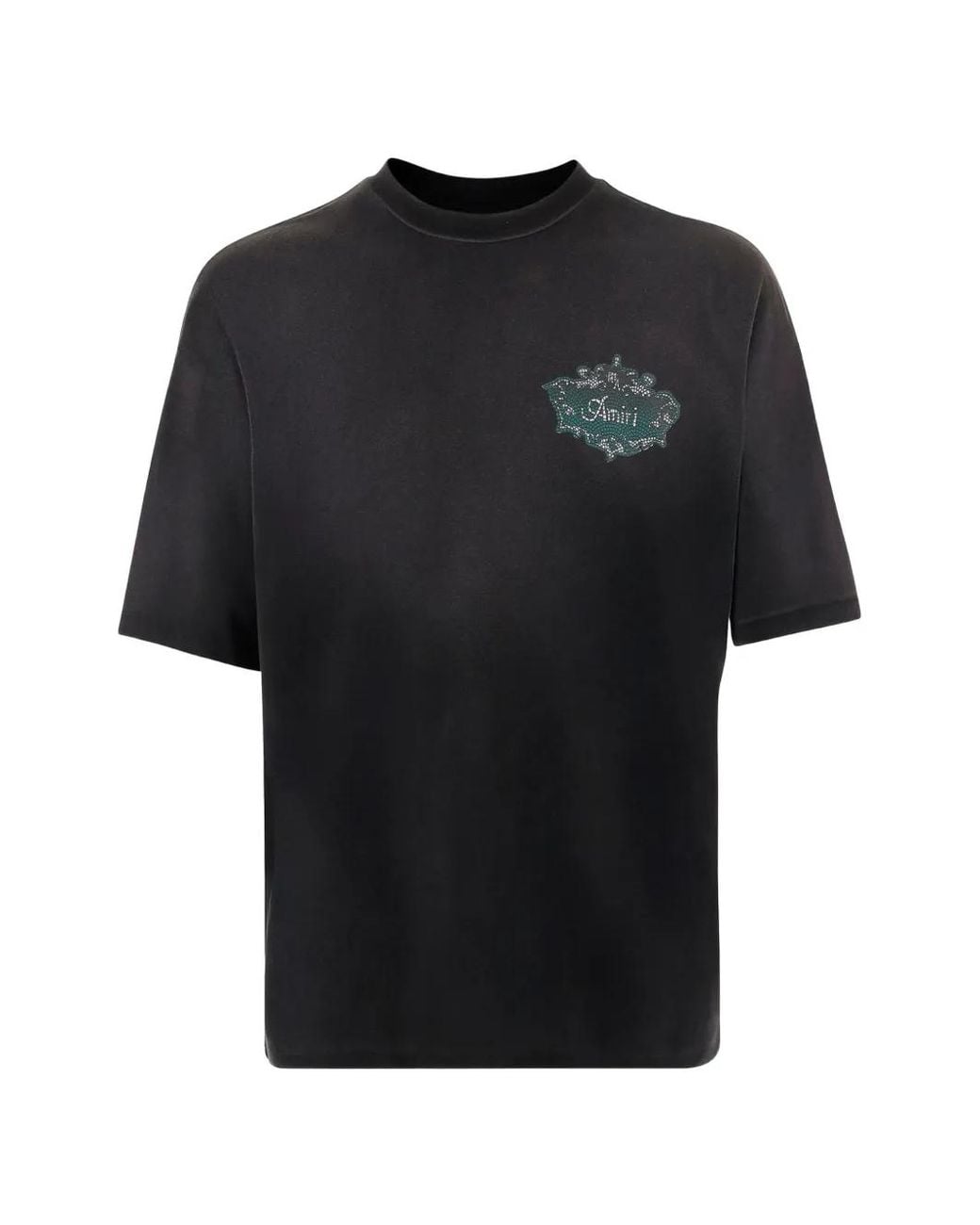 Amiri Black Logo-Print Short-Sleeve T-Shirt for men