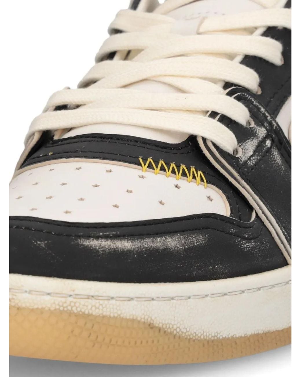 ENTERPRISE JAPAN White Egg Rocket 4 Distressed Sneakers for men