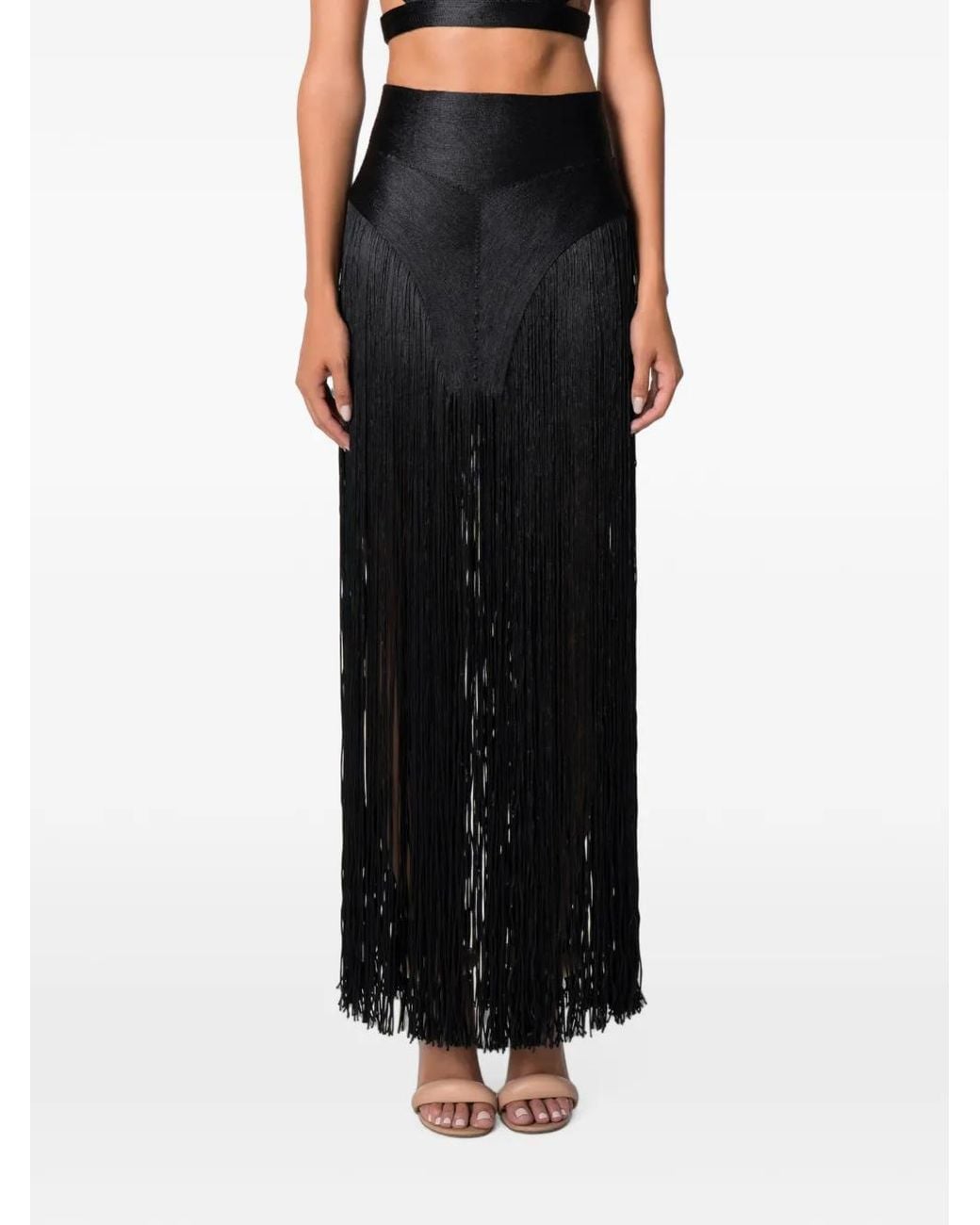 NORINA ST Black Ensemble Haut-Jupe À Franges