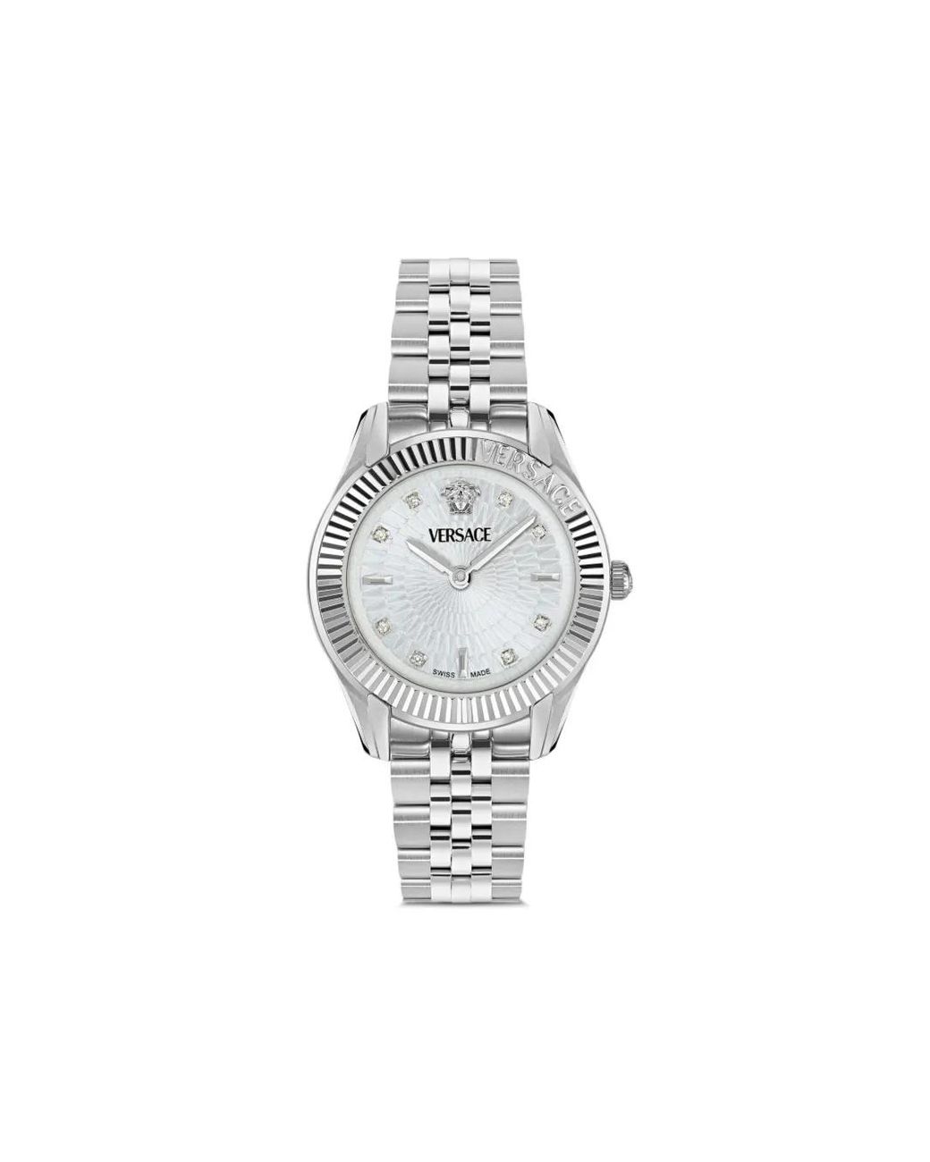 Greca Con Diamanti 30Mm di Versace in White