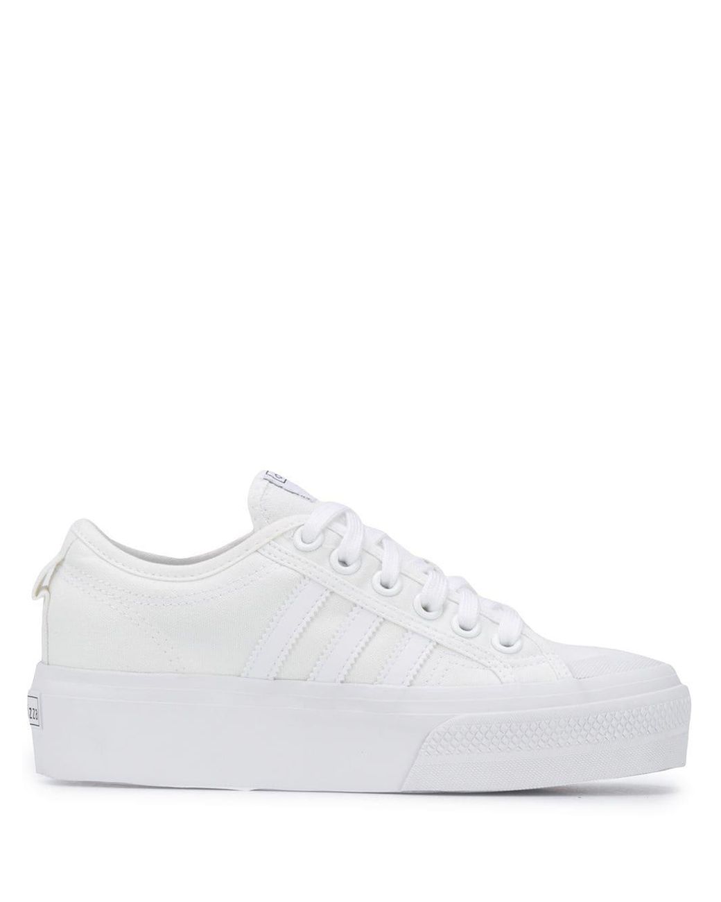 nizza platform adidas white