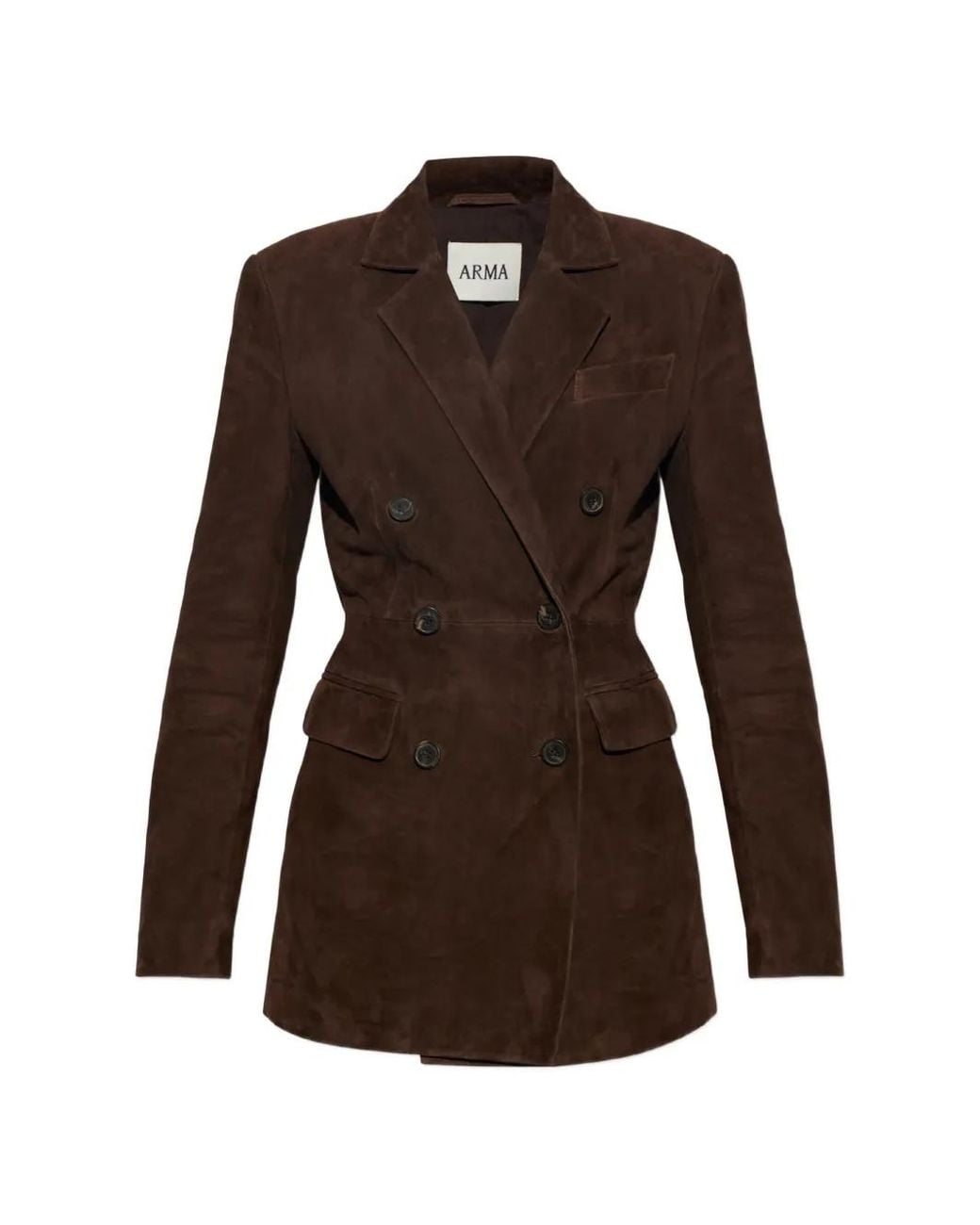 Arma Brown Safia Double-Breasted Jacket