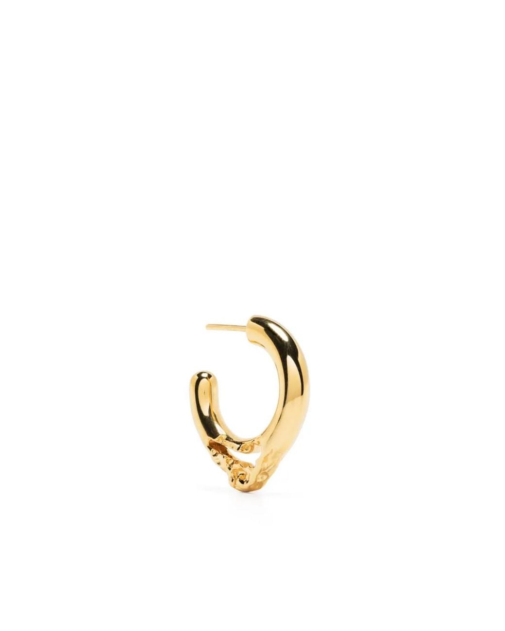 Maria Black Metallic Sterling Flea 15 Hoop Earring