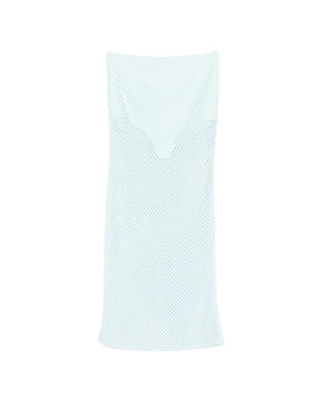Jonathan Simkhai Midi-Rok Met Elastische Tailleband in het White