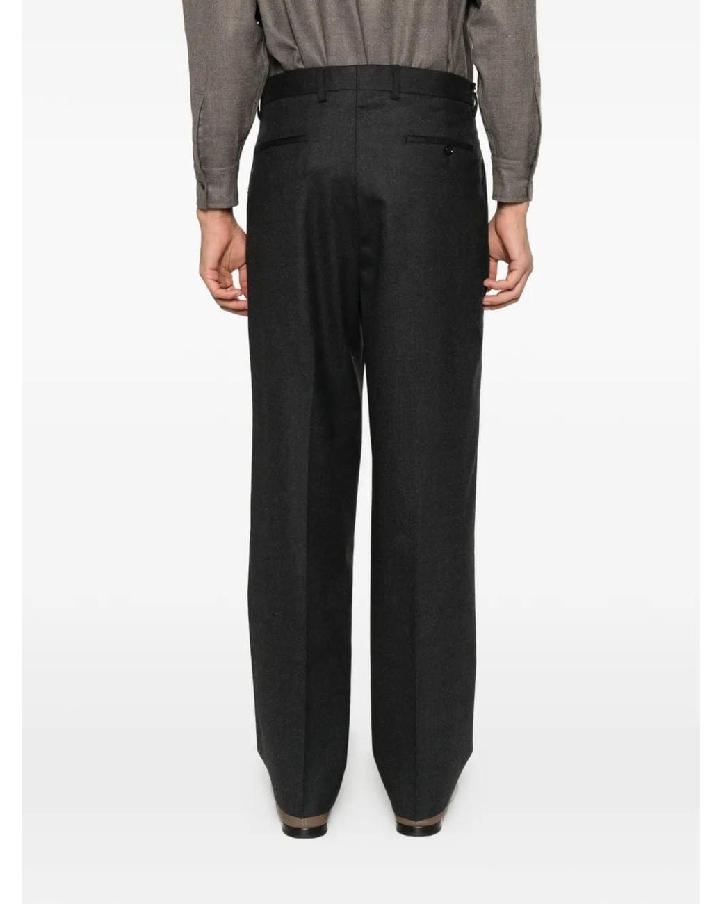 BE ABLE Black Pleated Trousers for men
