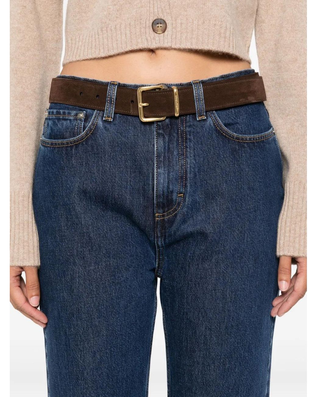 Loulou de Saison Blue Straight Leg Jeans