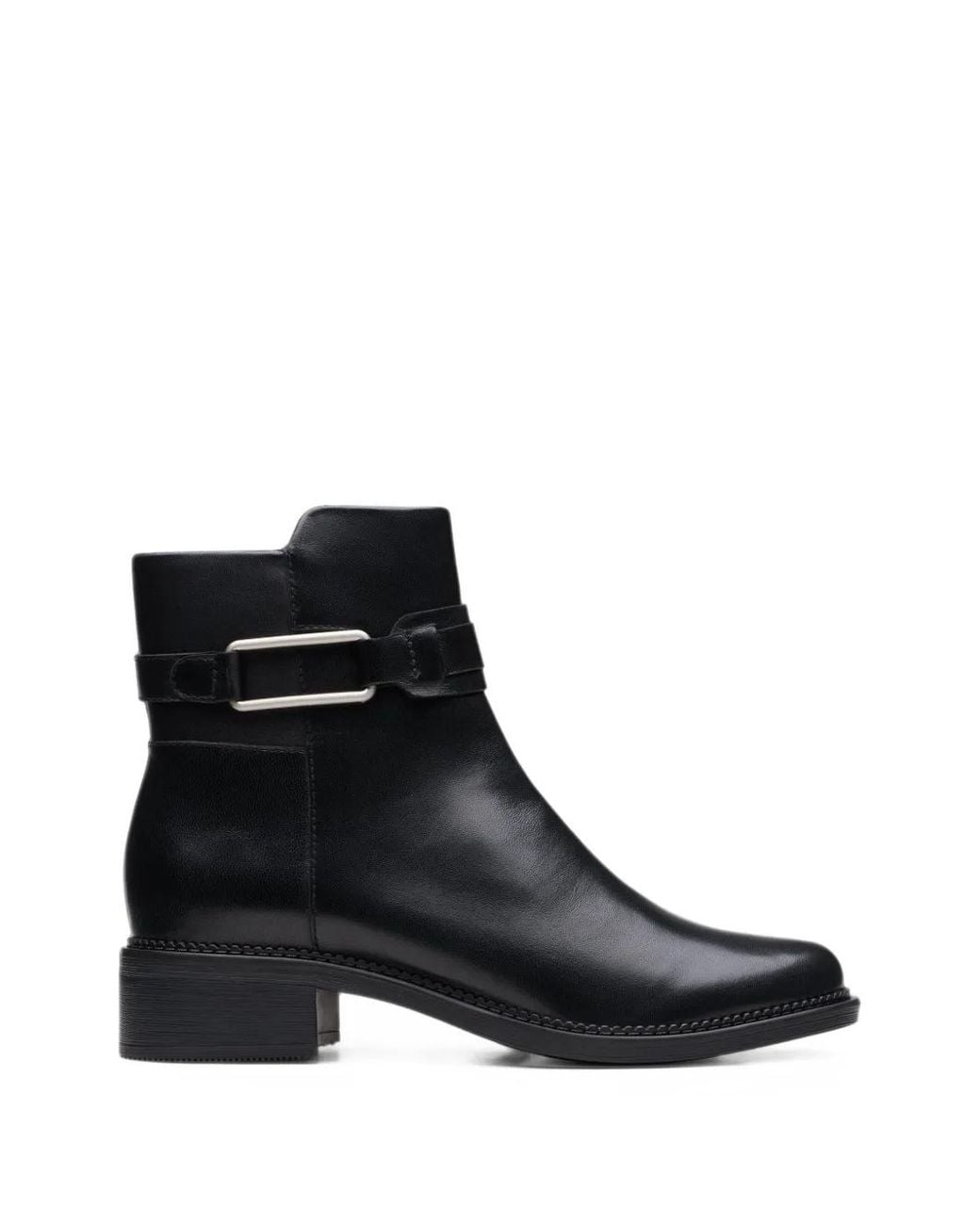 Clarks Black Bottines Maye Bella En Cuir