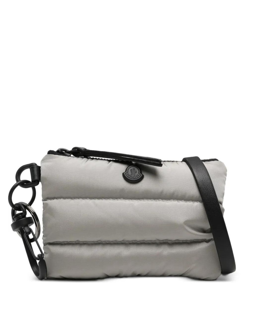 Moncler Gray Porte-Cartes Caradoc À Design Matelassé for men
