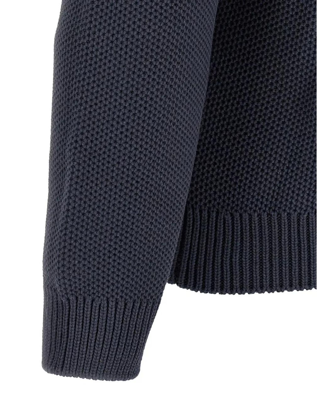 Maison Kitsuné Blue Varsity Jumper for men