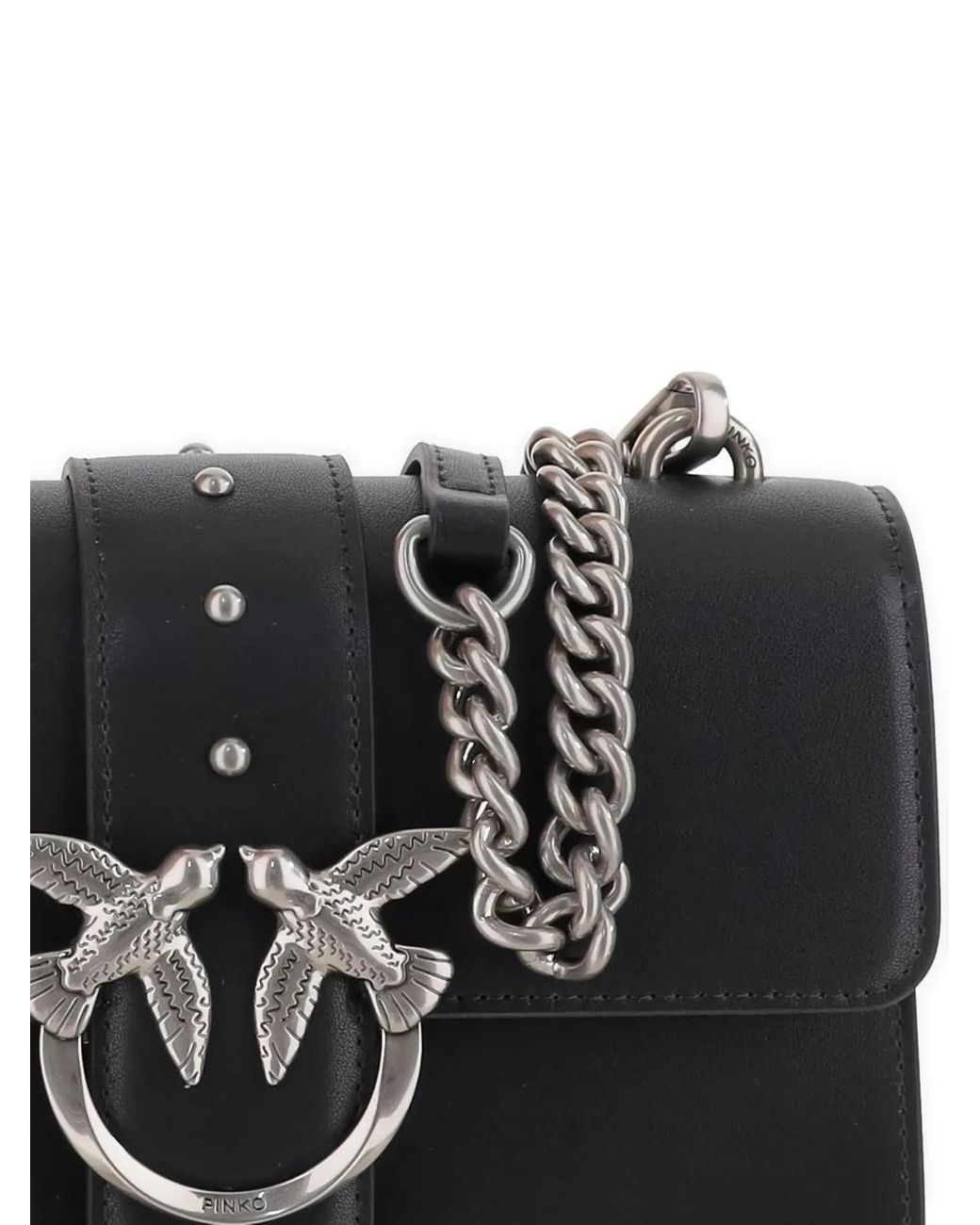 Pinko Black Love Bag One Small Crossbody Bag