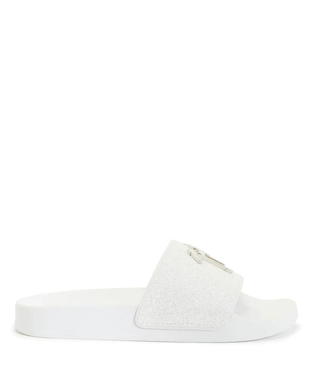 Giuseppe Zanotti White Brett Slides