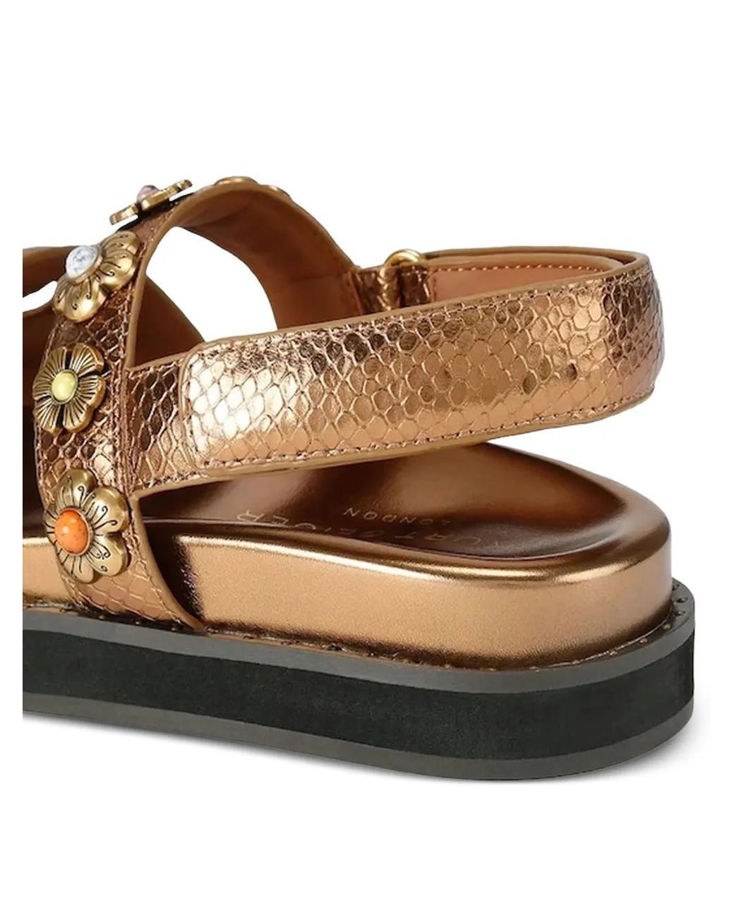 Kurt Geiger White Eagle Cut-Out Sandals