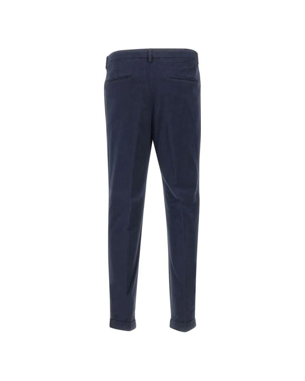 Devore Blue Pleated-Details Trousers for men