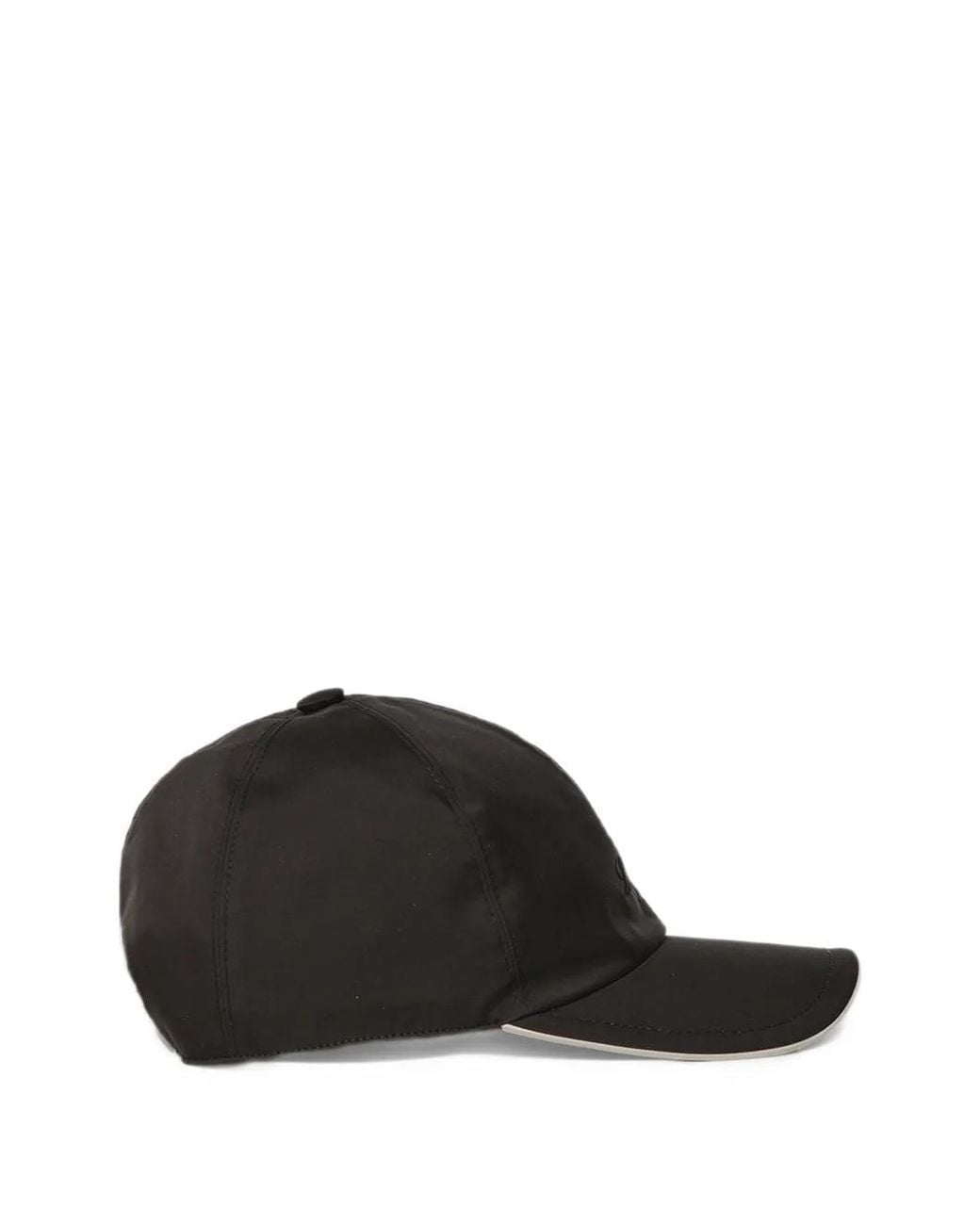 Loro Piana Black Baseball Cap for men