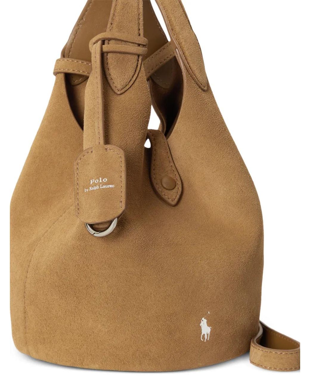 Polo Ralph Lauren Natural Petit Sac À Bandoulière Polo Play En Daim