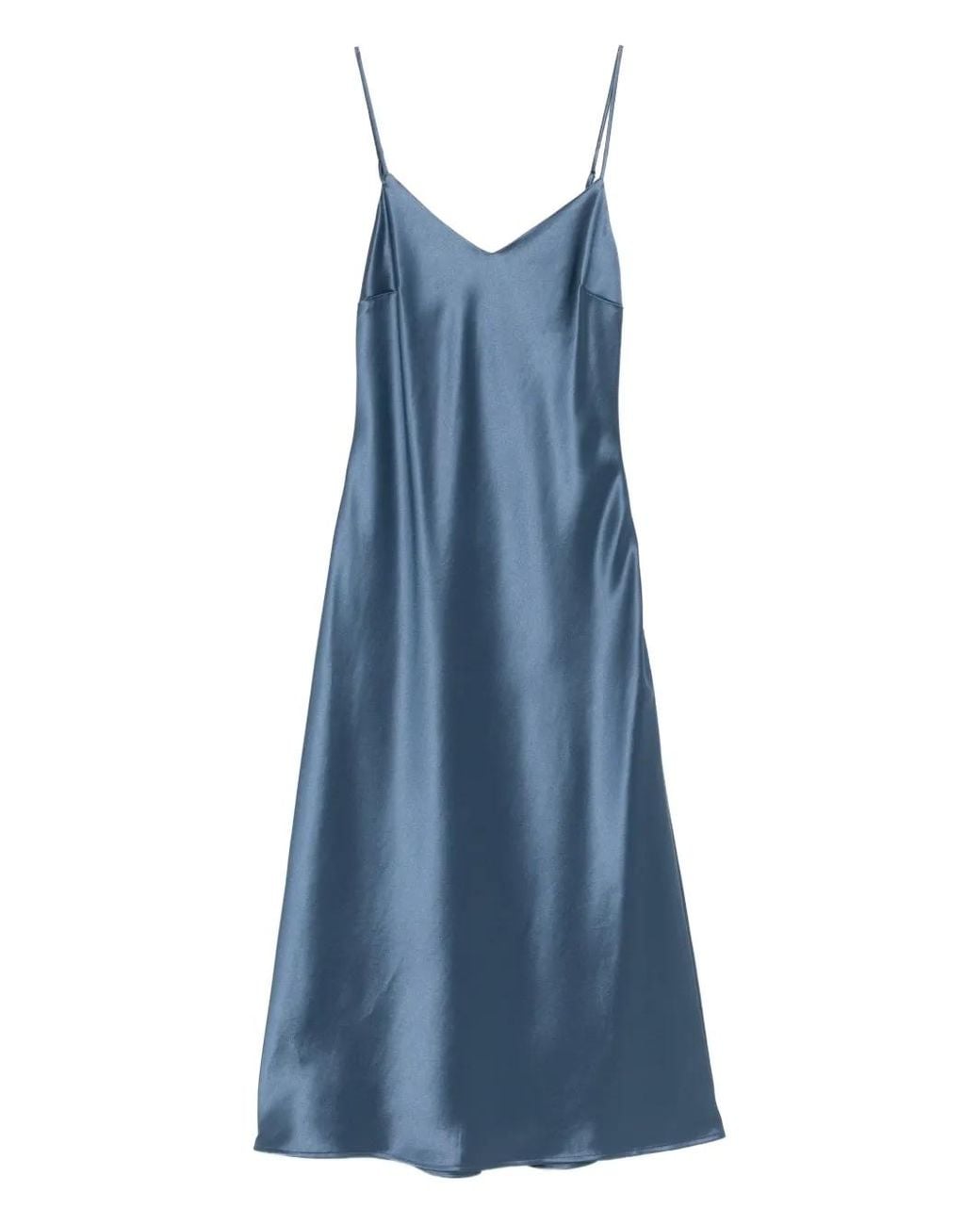Cynthia Rowley Blue Satin Dress