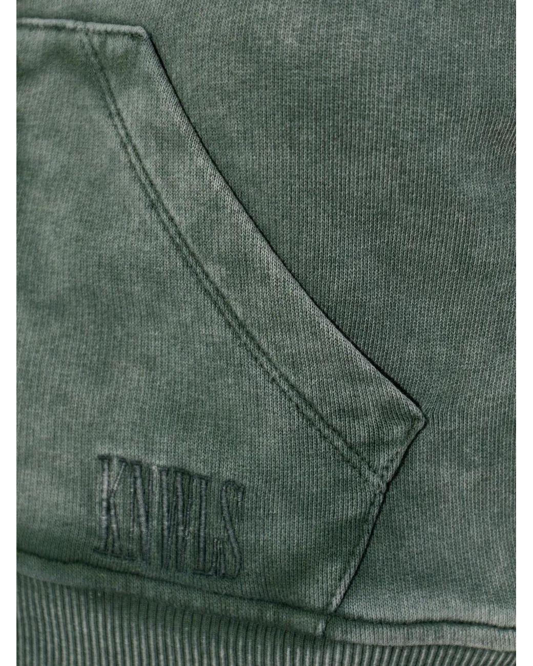 KNWLS Green Zip-Fastening Hoodie
