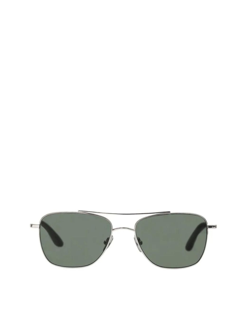 THISTLES Green Malone Double-Brow Rectangular-Frame Sunglasses