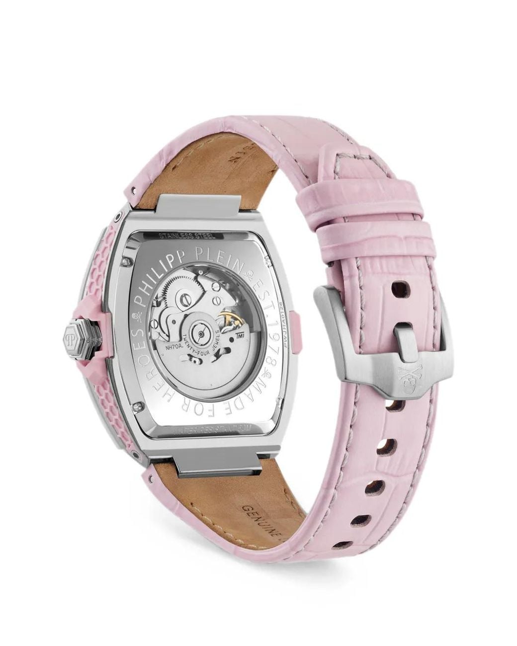 Philipp Plein Pink Skeleton 2.0 44Mm Watch for men