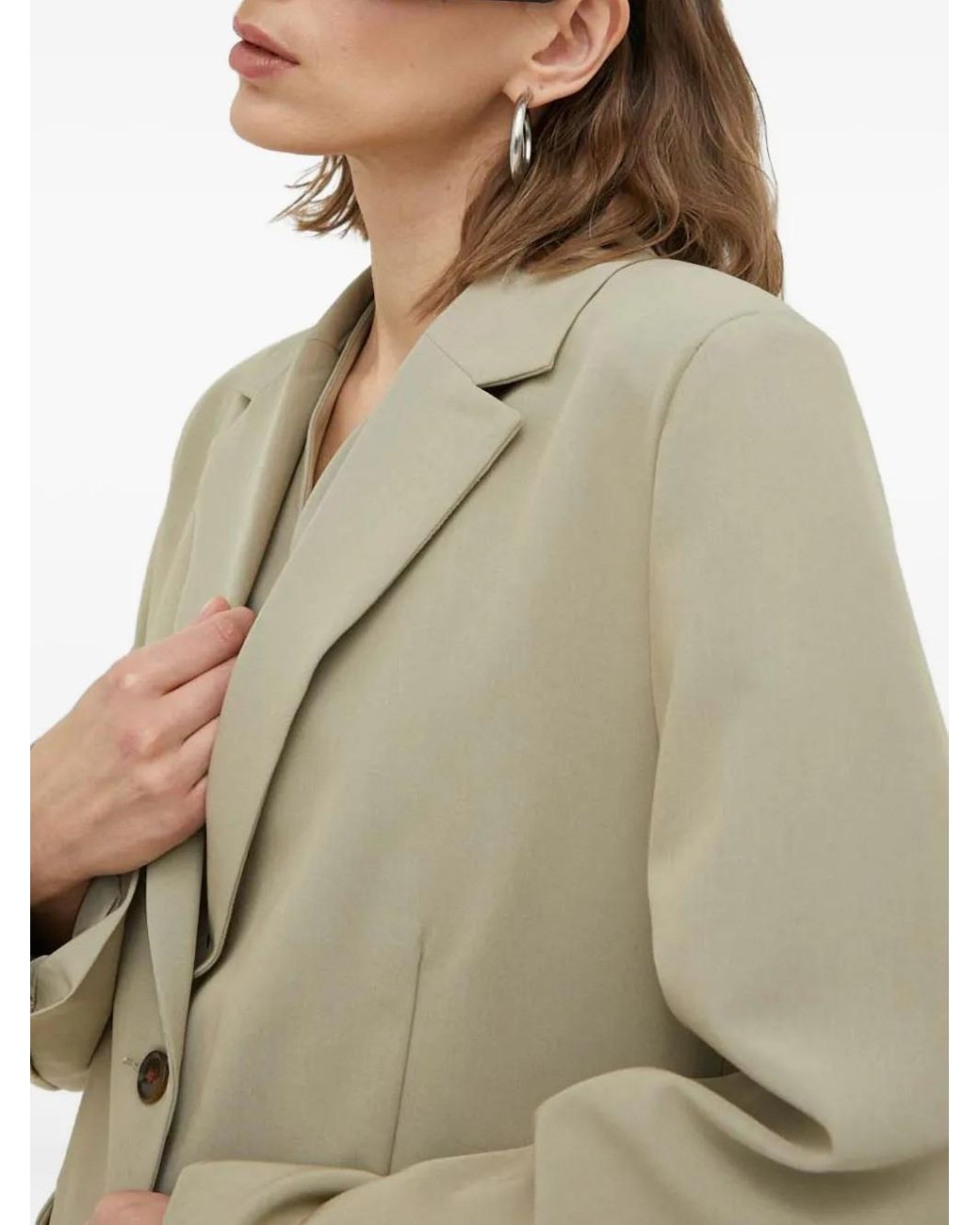 Samsøe & Samsøe Natural Ramona Buttoned Blazer