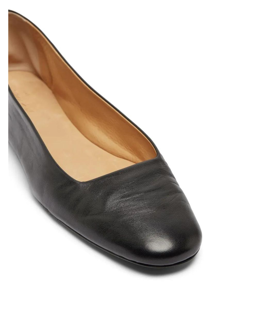 Marsèll Black Distesa Leather Ballet Flats