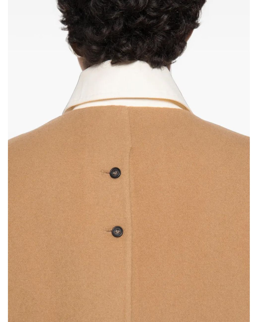 Source Unknown Natural Nuage Scarf Coat
