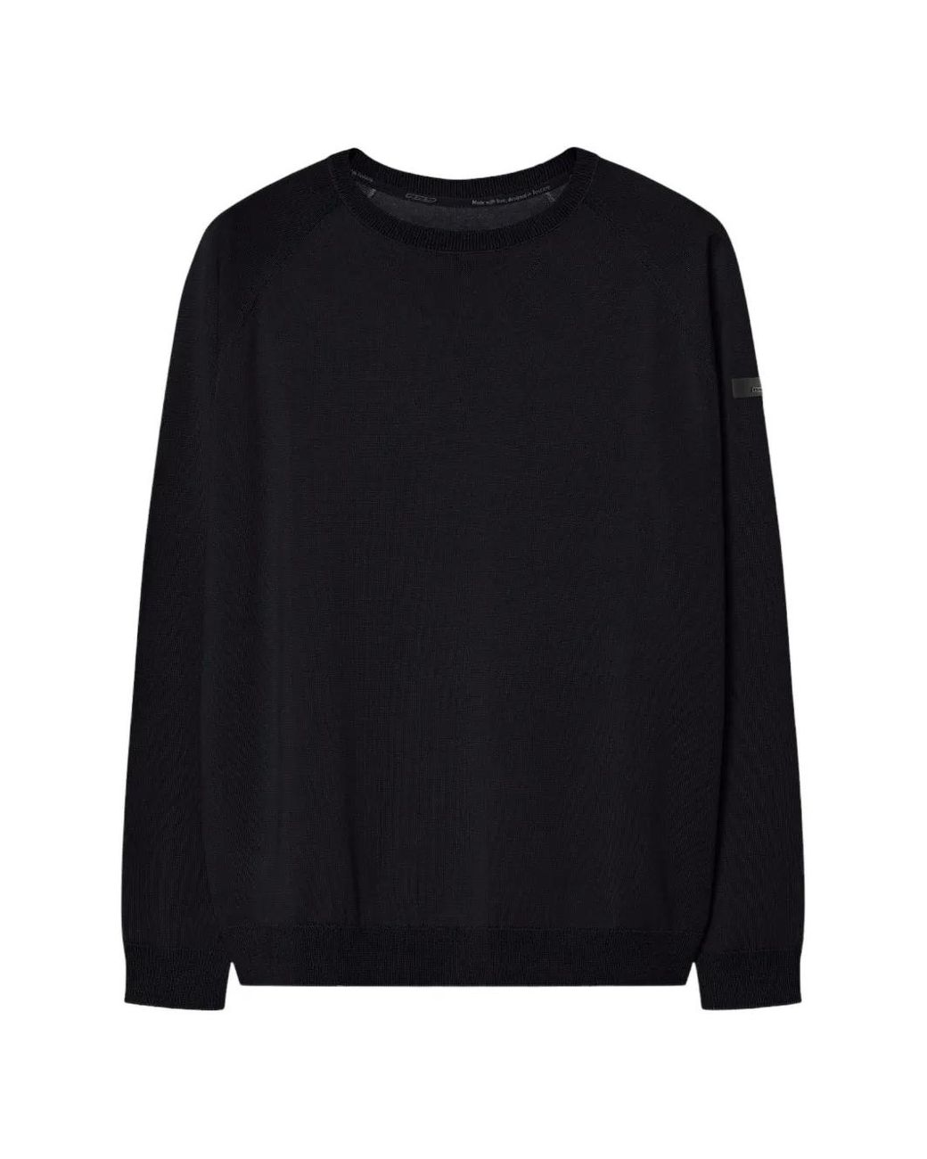 Rrd Black Raglan-Sleeve Sweater for men