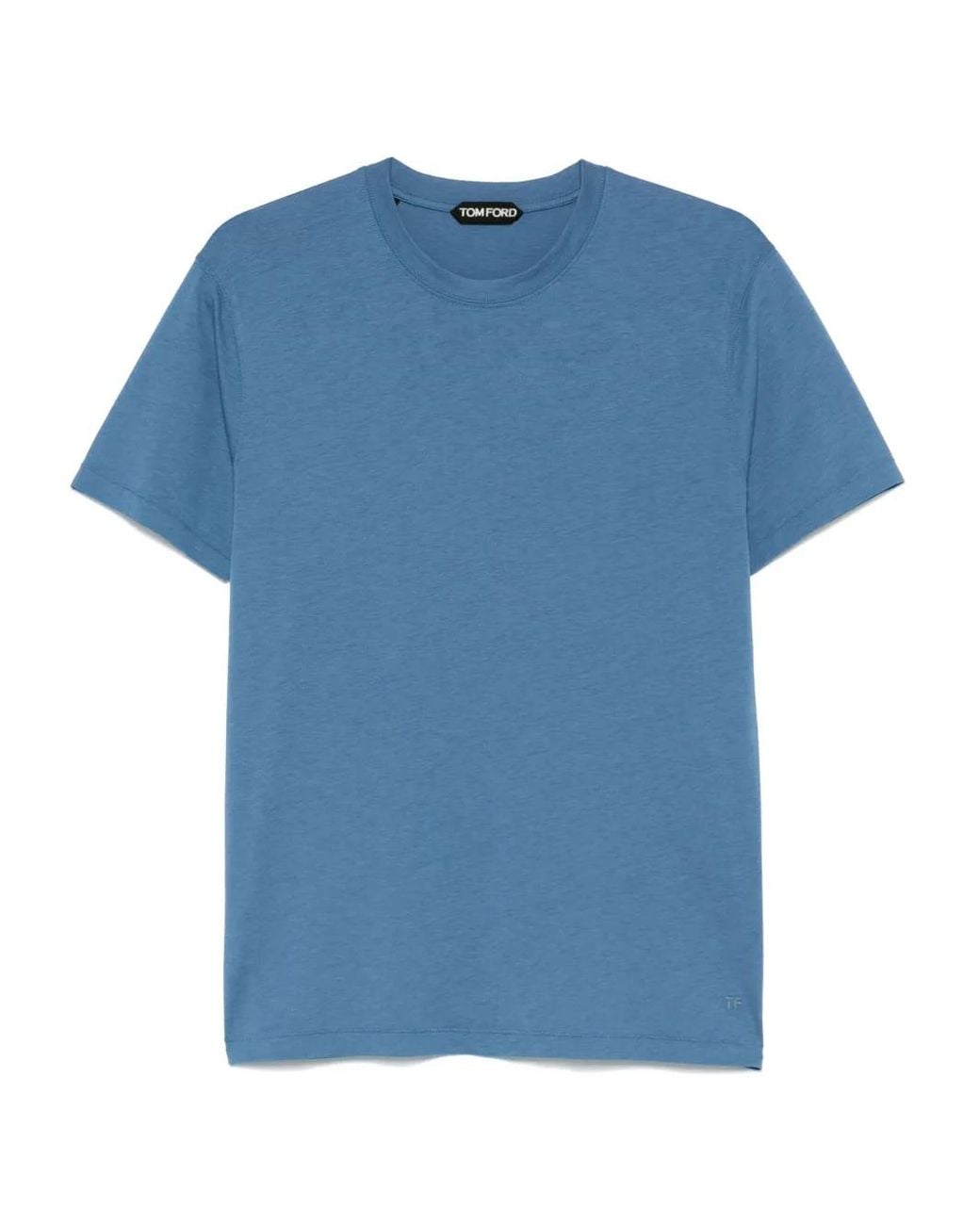 Tom Ford Blue Logo T-Shirt for men