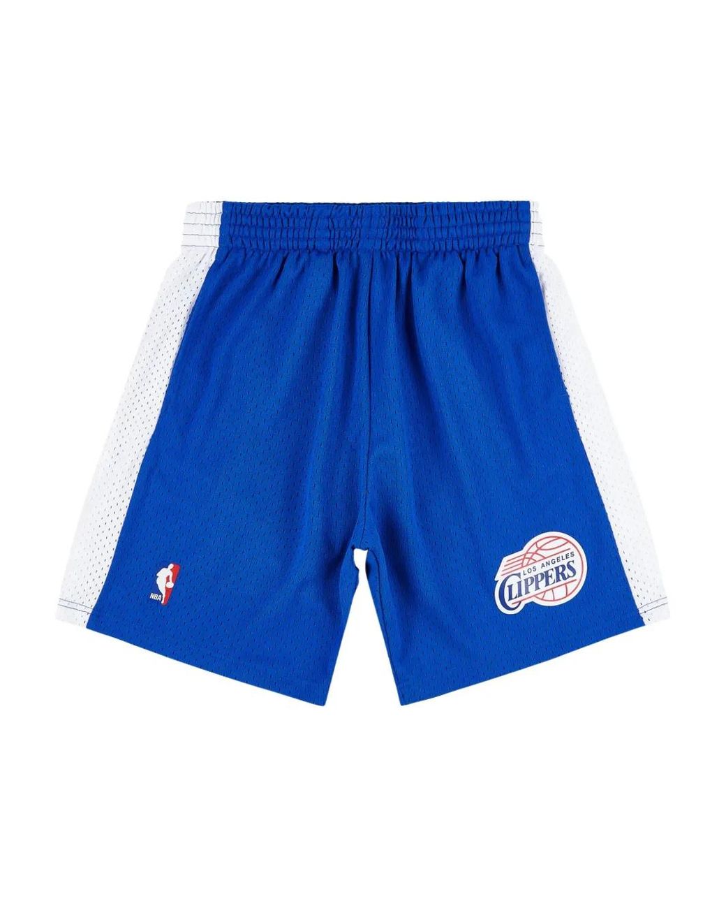 Mitchell & Ness Blue Nba Los Angeles Clippers 2002 Swingman Shorts for men