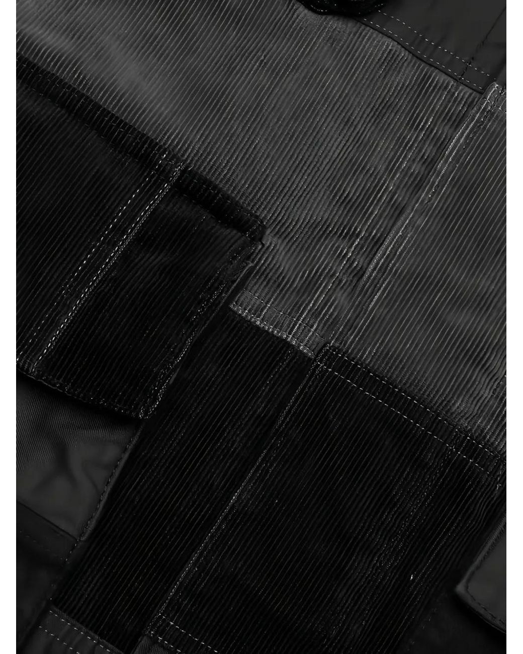 Neighborhood Cordjacke Im Patchwork-Look in Black für Herren
