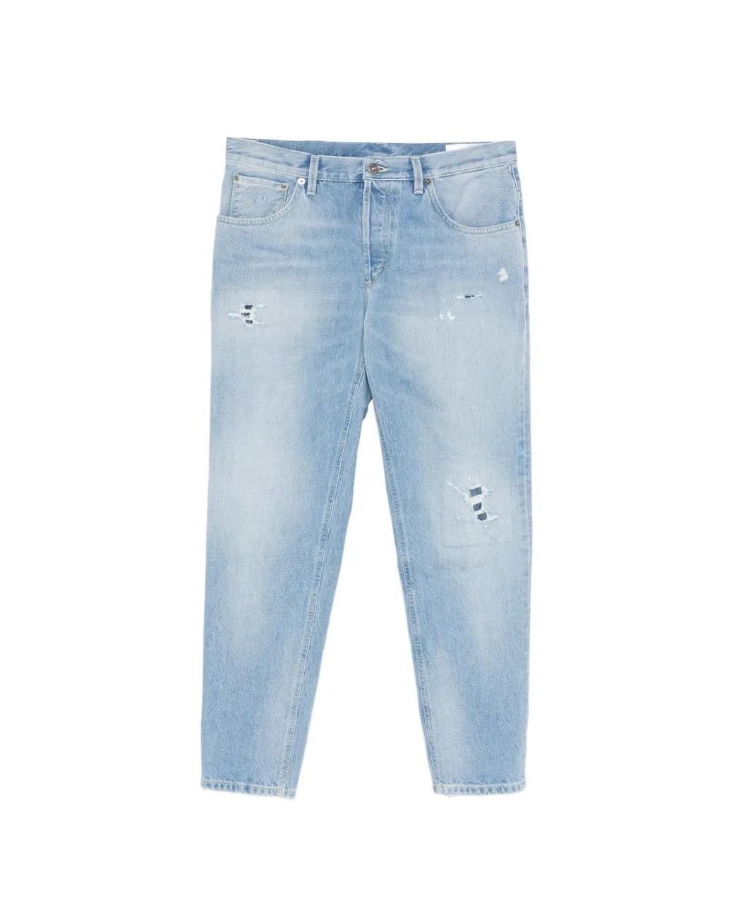 Dondup Blue Brighton Distressed Jeans for men