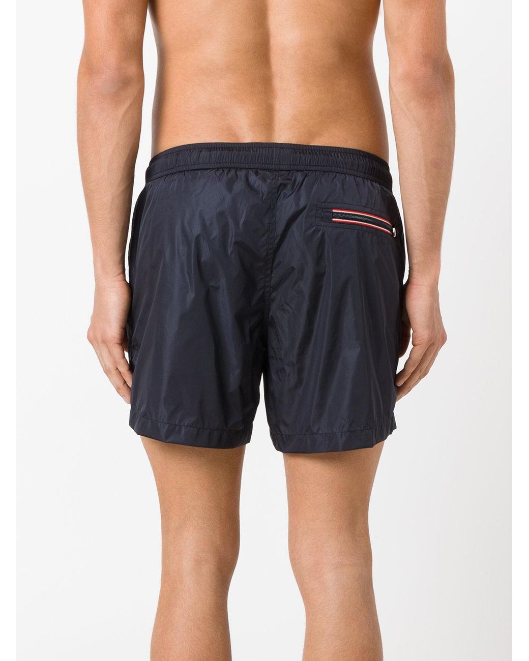 Short de bain à poche zippée Moncler pour homme en coloris Bleu | Lyst