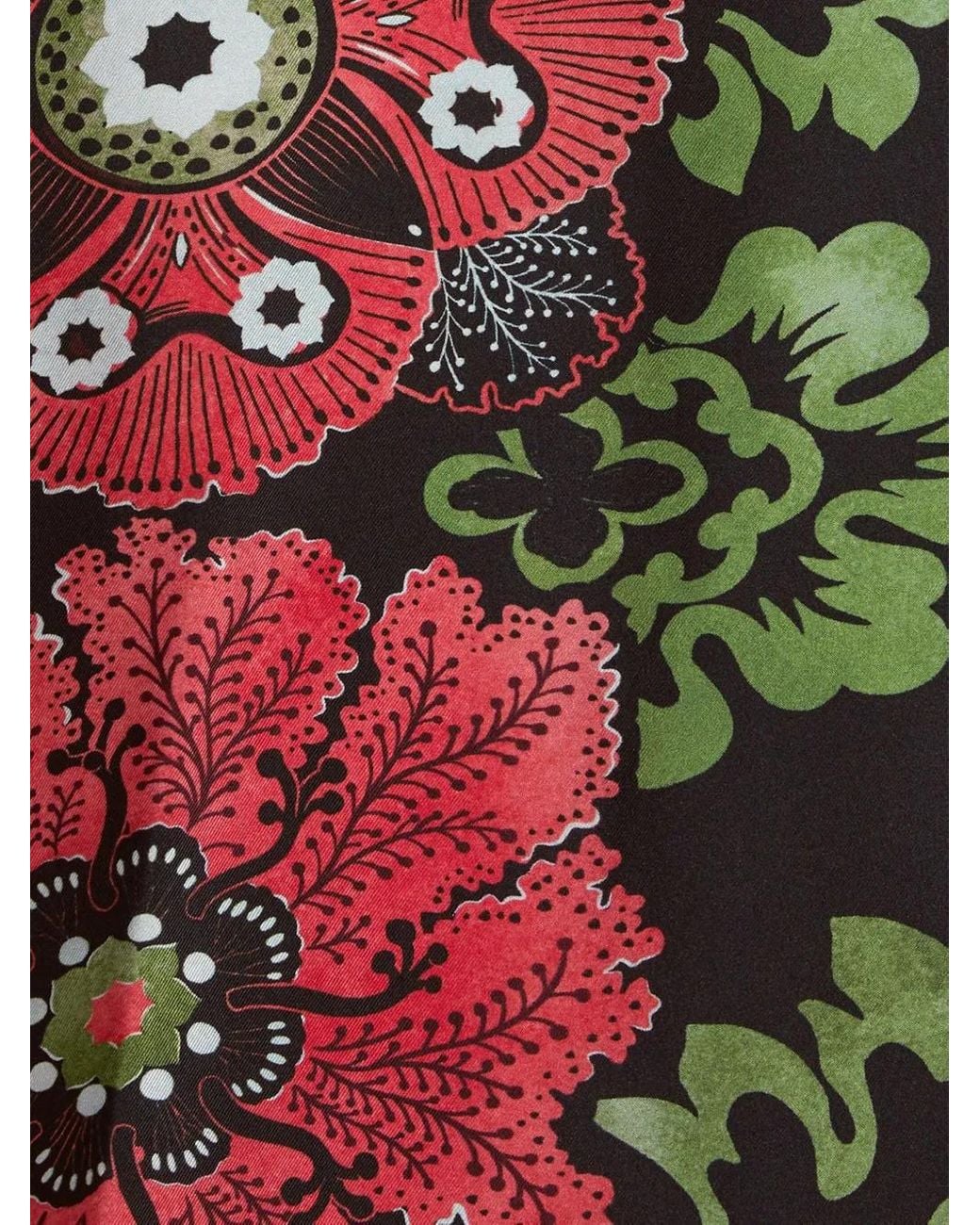 LaDoubleJ Black Floral-Print Reversible Skirt