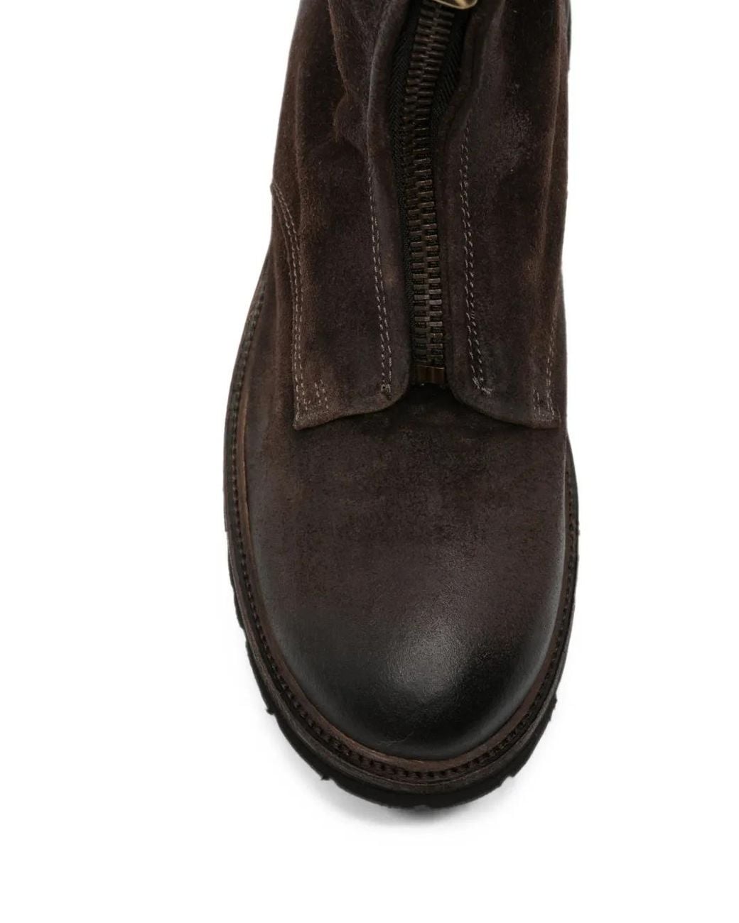 A.s.98 Black Bottes Zippées En Cuir for men