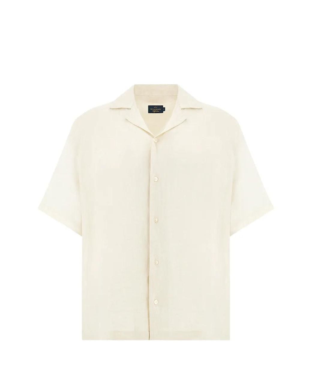 Paul & Shark White Linen Shirt for men