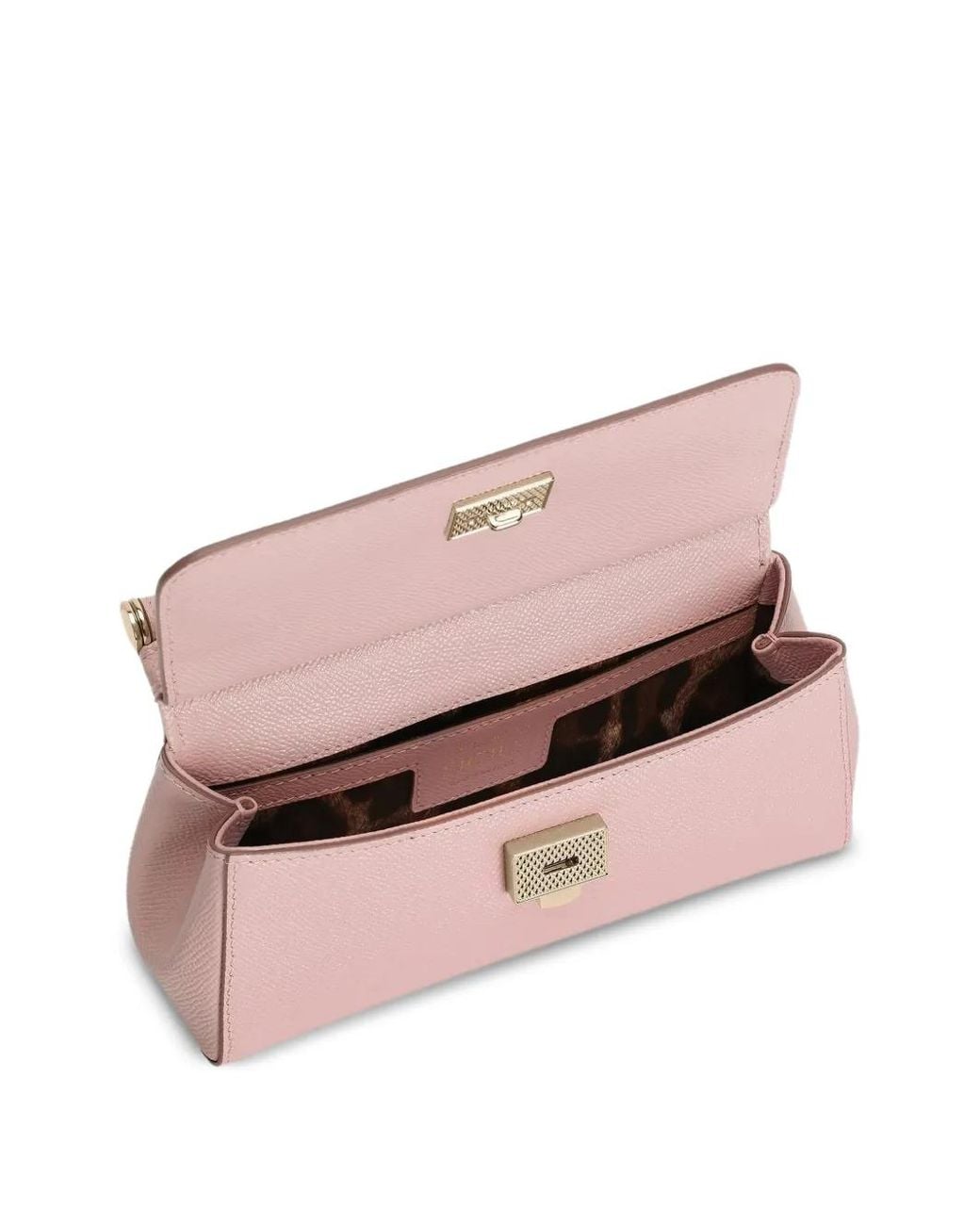 Dolce & Gabbana Pink Dolce & Gabbana Sicily Small Leather Handbag