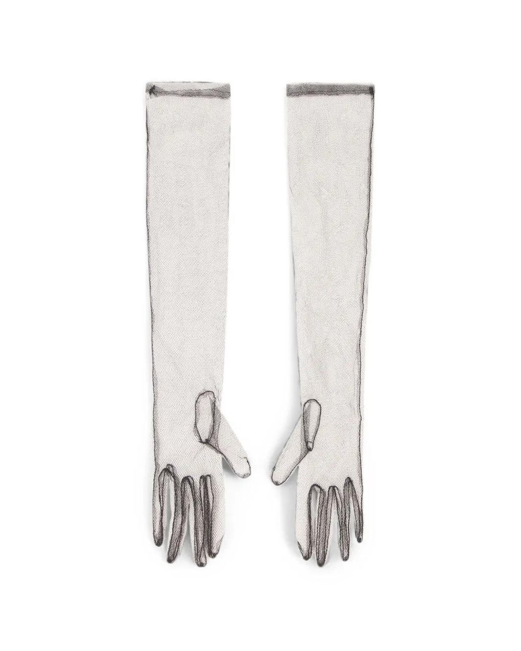Philosophy Di Lorenzo Serafini White Transparent Long-Length Gloves