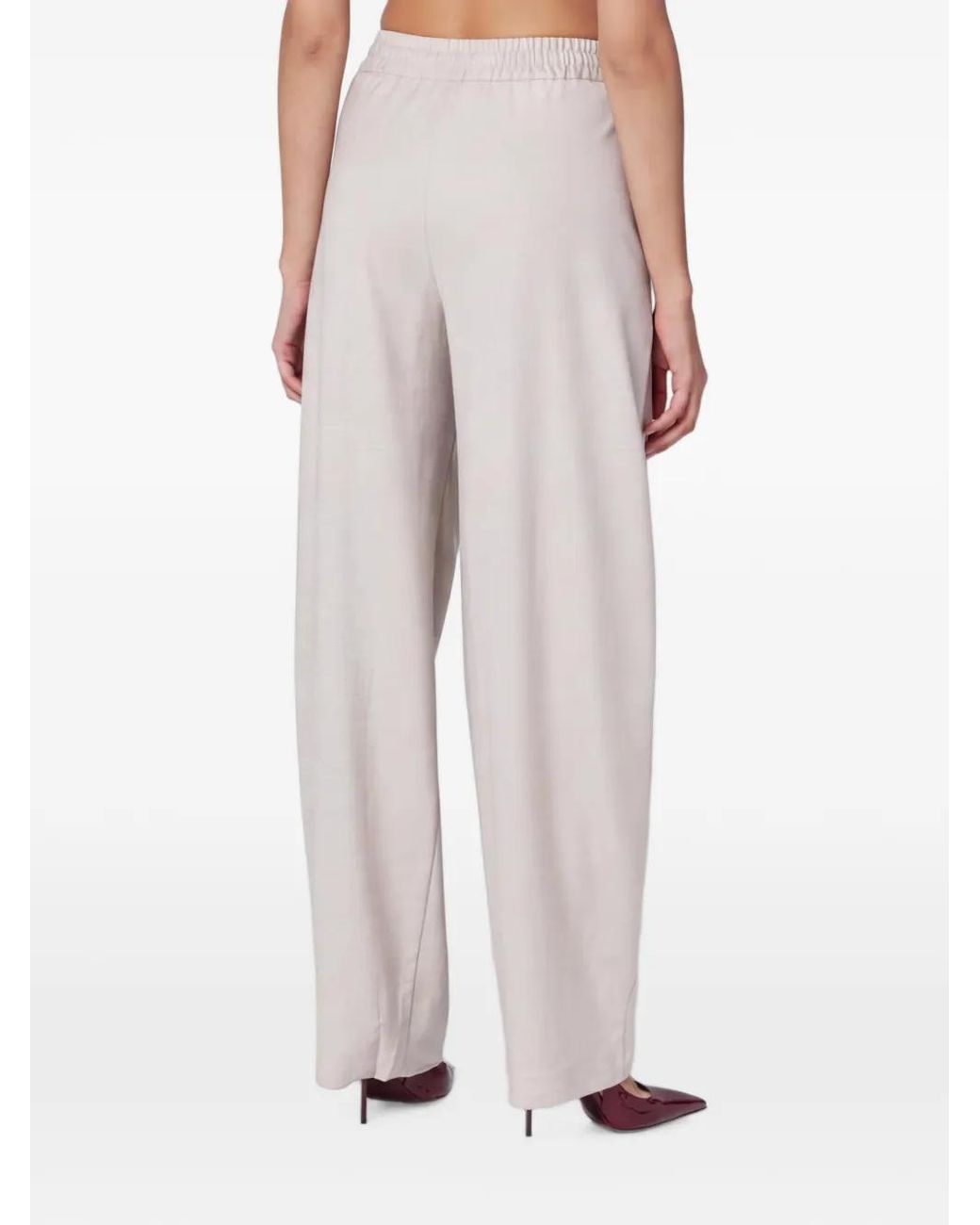 ANDAMANE Pink Elasticated-Waistband Track Pants