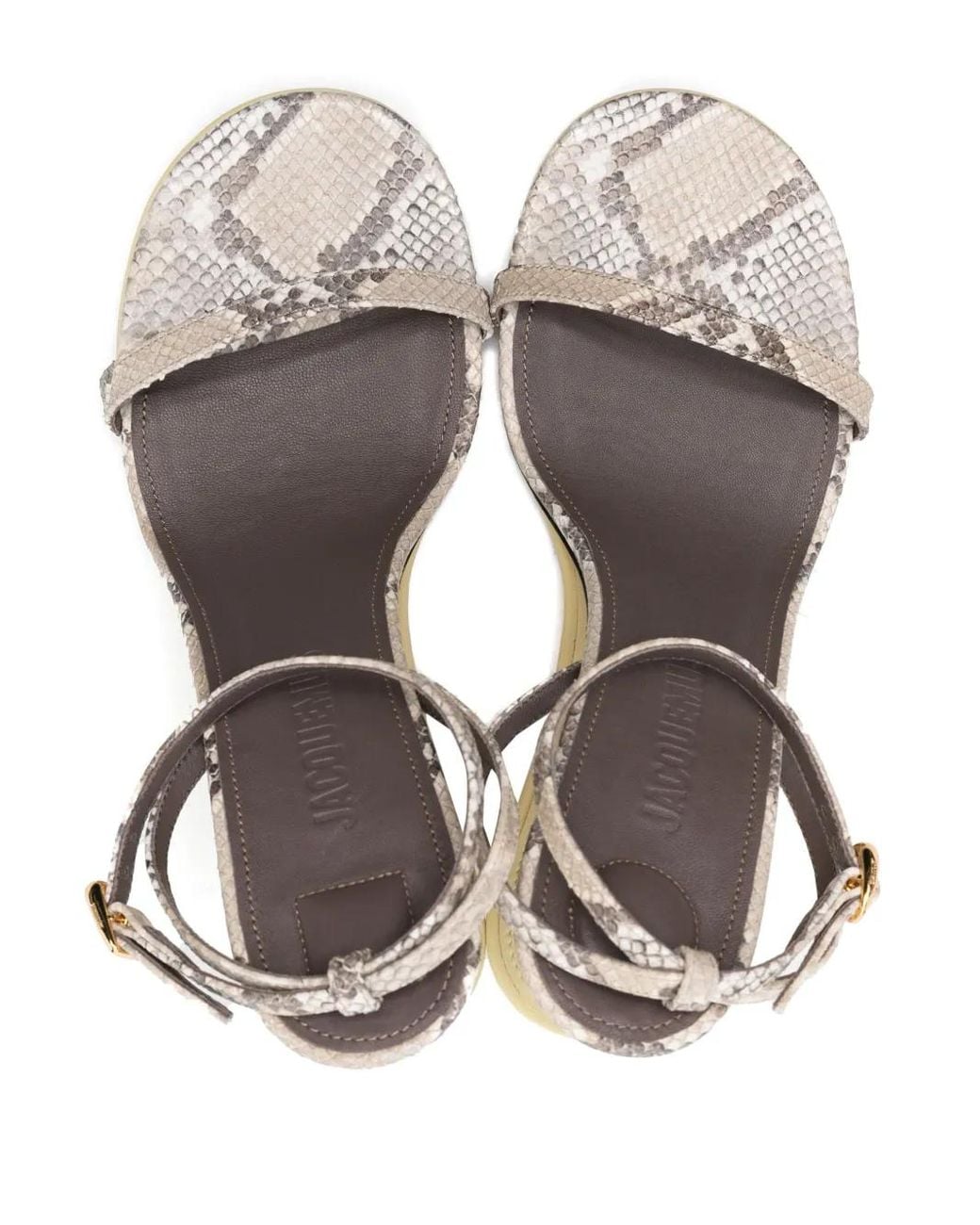 Jacquemus Metallic High Heel Sandals