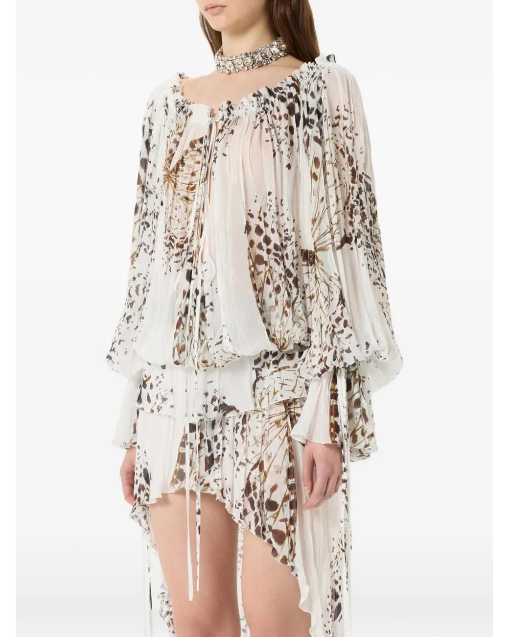 Blumarine White Long-Sleeves Blouse