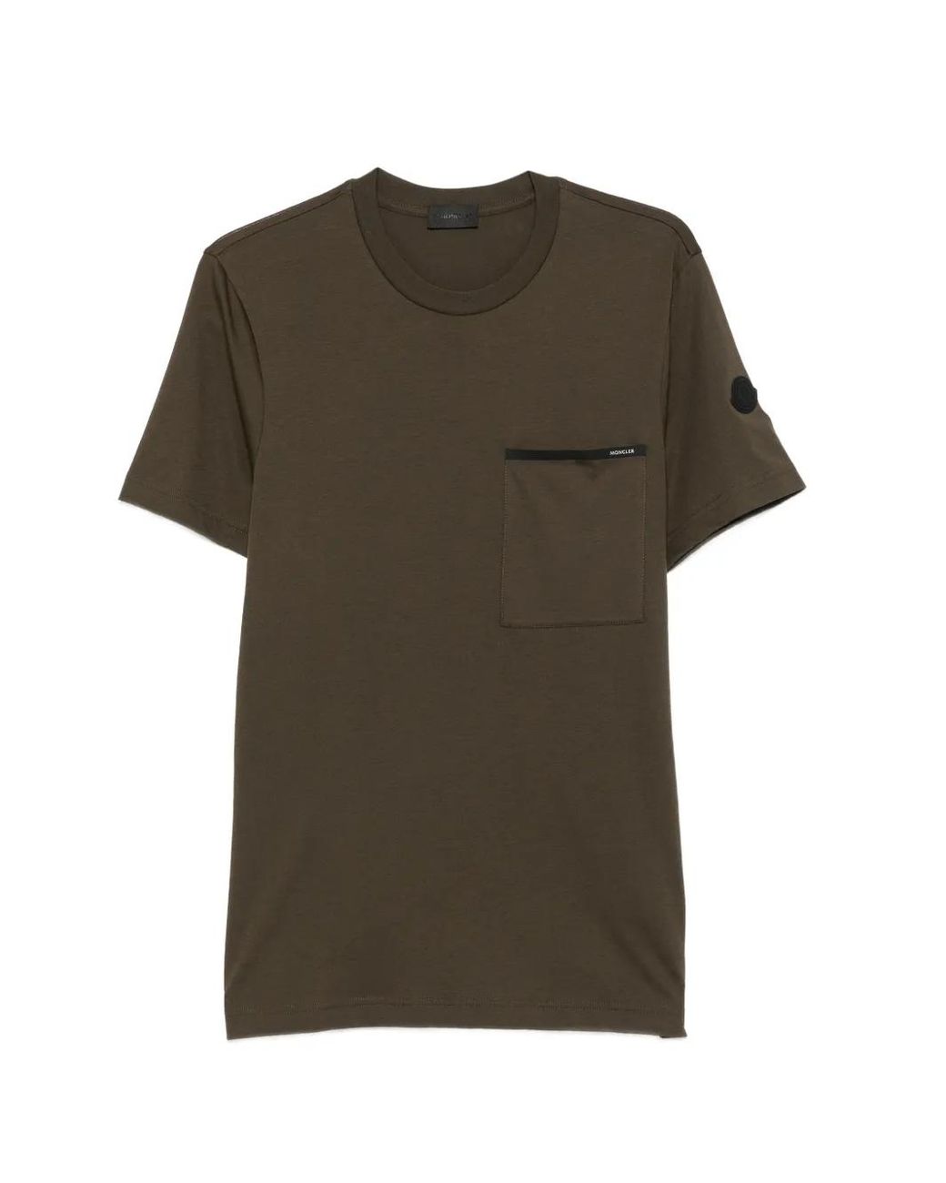 Moncler Green Chest-Pocket T-Shirt for men