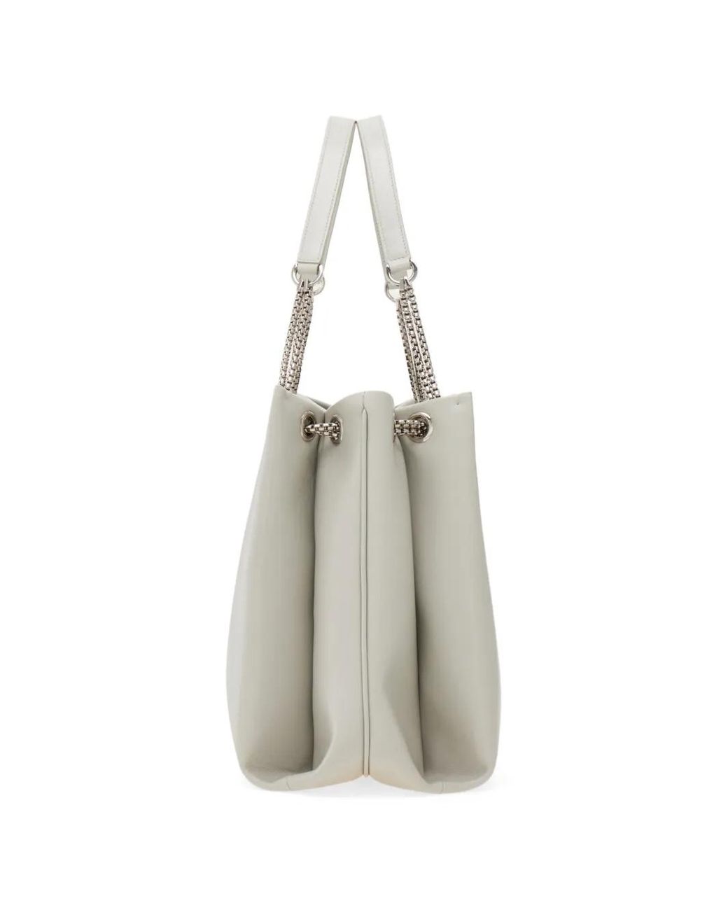 Ferragamo White Mia Tote Bag (L)