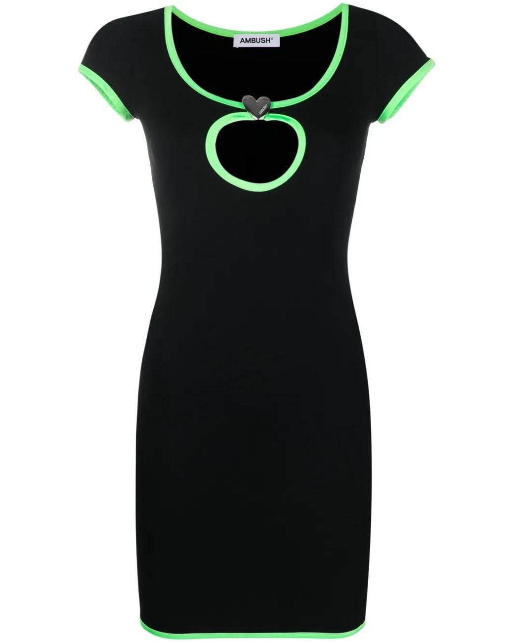 Ambush Black Heart Hole T-Shirt Dress
