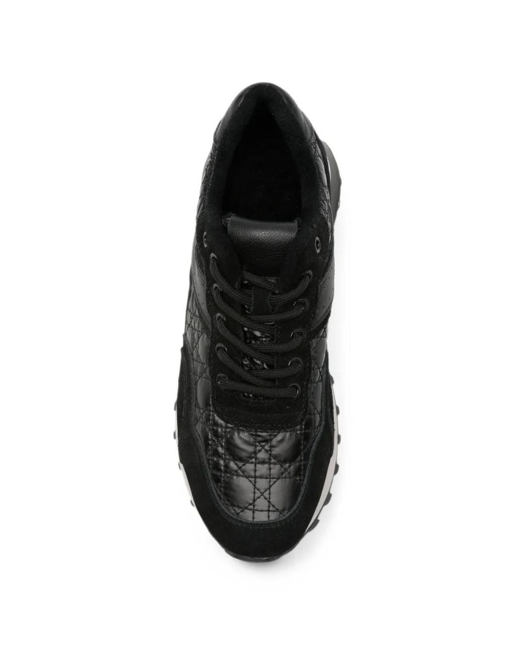 Linda Baumann Black Lace-Up Sneakers