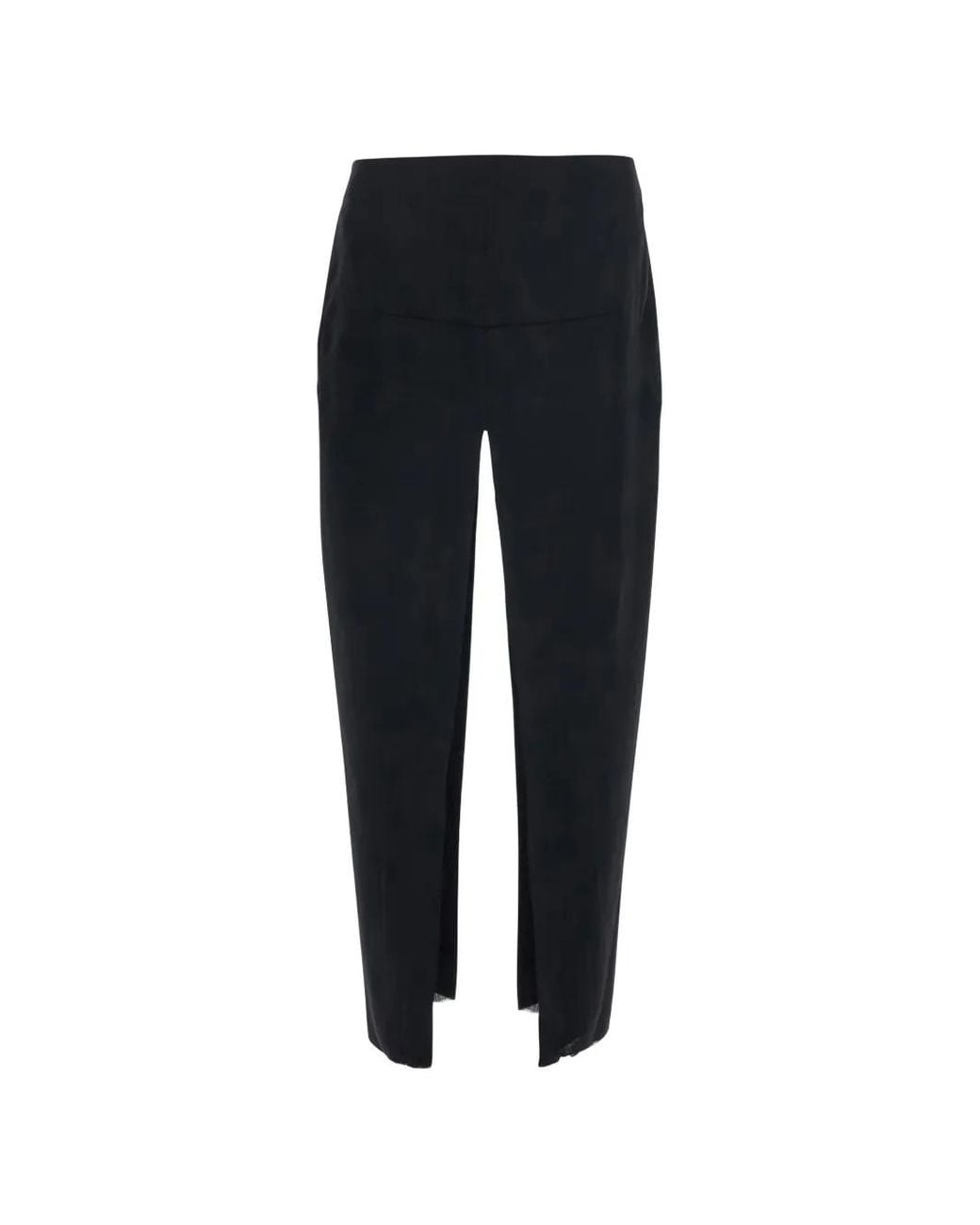 Rick Owens Blue Front-Slit Midi Skirt