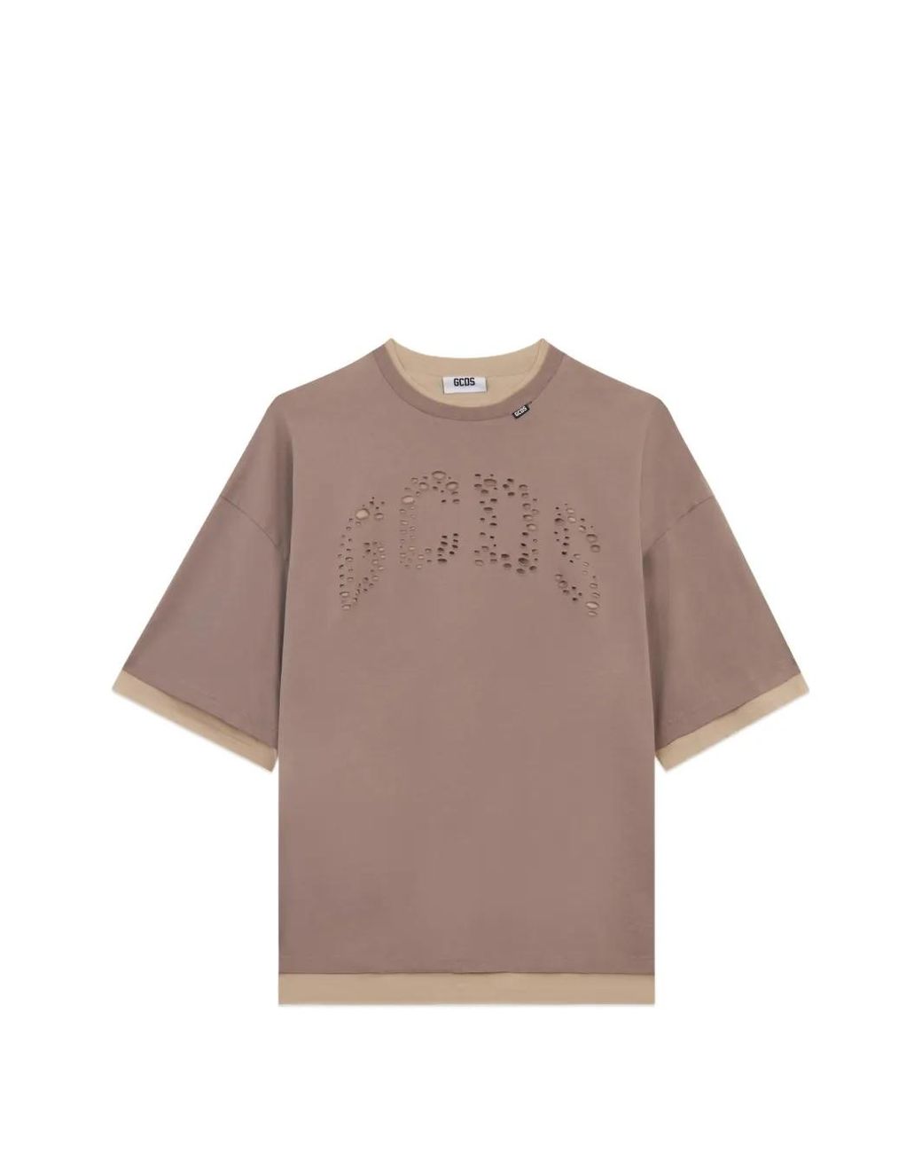Gcds Gray Logo T-Shirt for men