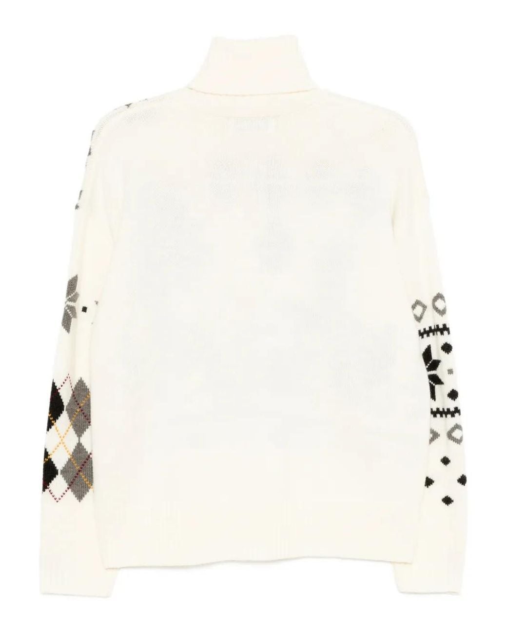 Monse White Patterned Jumper