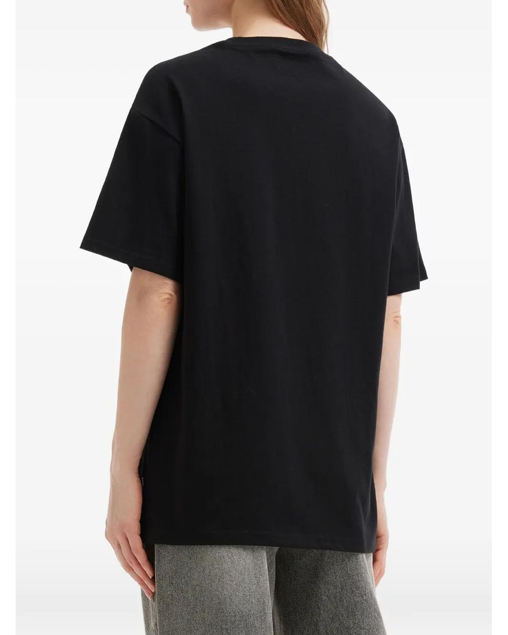 Izzue Black Graphic-Print T-Shirt