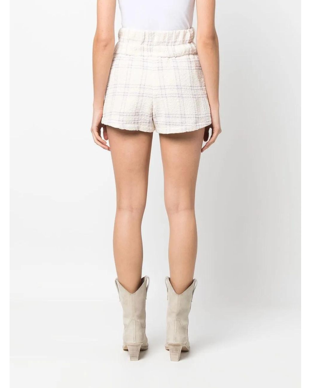 IRO Tweed Shorts in het White